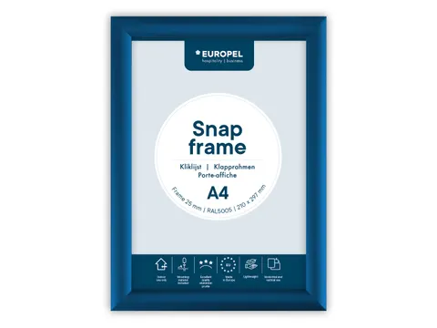 Europel Kliklijst Premium A4 25 mm Blauw