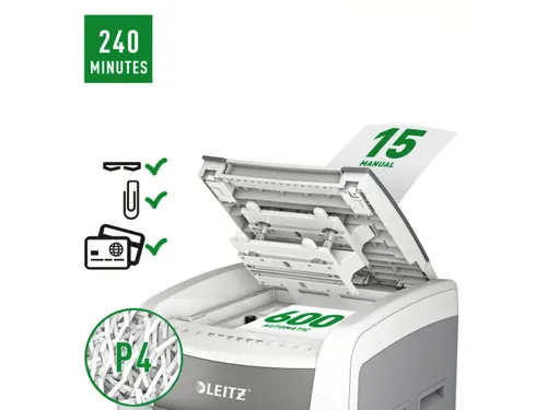 Leitz IQ Auto+ Pro 600 Papiervernietiger P4
