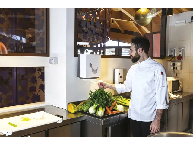 Voordeelbundel Celtex handdoekpapier met gratis Omnia Labor dispenser