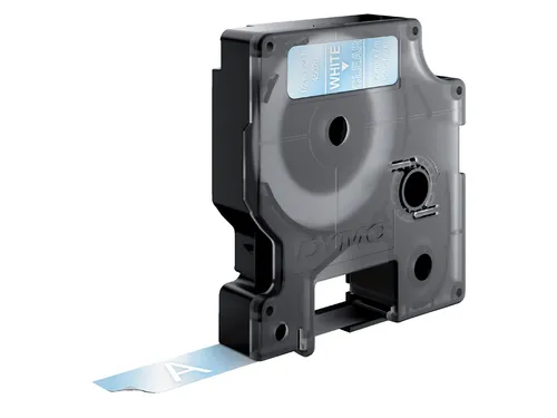 Labeltape Dymo 45020 D1 S720600 12mmx7m wit op transparant