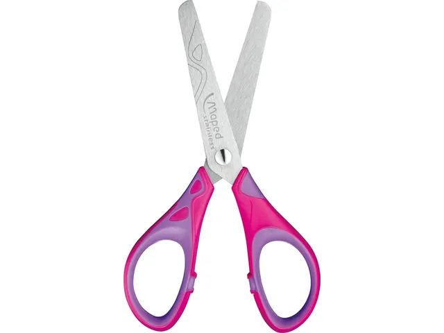 Schaar Maped Essentials Soft 13cm display à 24 stuks assorti