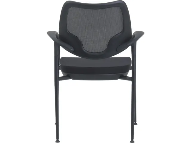 Chaise de réunion Curve Tissu / Filet Noir