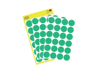 Etiket Avery Zweckform 3006 Rond Ø18mm Groen 96 Stuks - 1