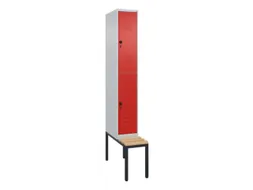 Dubbeldekse dekenkist,HxBxD 2120x300x815mm,1x2vak.,vak B 300mm