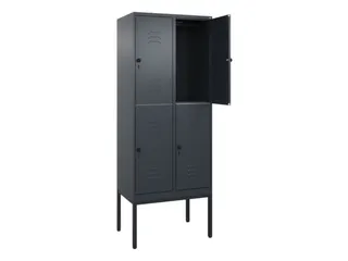 dubbeldekse locker,HxBxD 2120x800x500mm,2x2vak.,vak B 400mm - 2