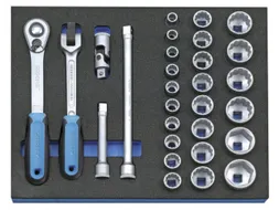 2005 CT2-D 19 Dopsleutelassortiment 1/2 inch in controlegereedschapmod