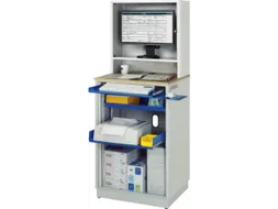 pc-kast,HxBxD 1810x720x660mm,monitorvak,toetsenbord-/muisblad