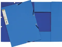 Elastomap Exacompta Forever A4 3 kleppen 380gr karton Lichtblauw