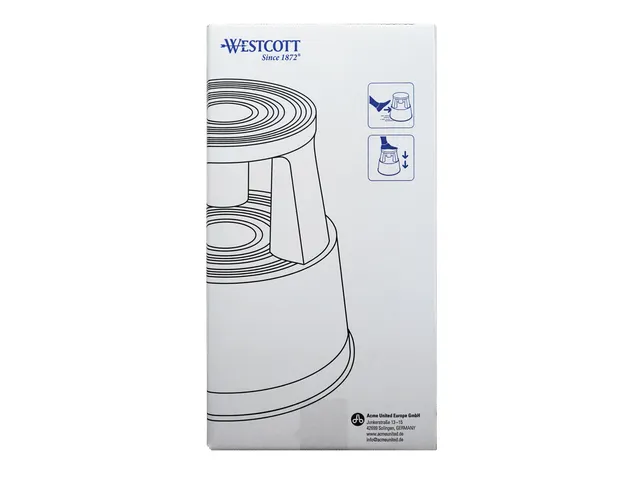 Opstapkruk Westcott 43x29x42cm lichtgrijs