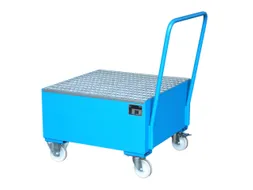 Mobiele Opvangbak Hxbxd 615X800X800Mm 1X200L Staand Ral5012