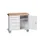 montagetafel 980x1050x600mm multiplexblad 5 laden kast front RAL7035