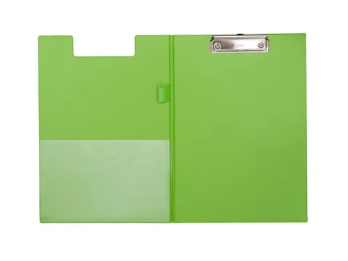 Klembordmap MAUL A4 staand met penlus PVC neon groen