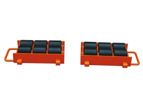 Onderwagen 12t Steunplaat Lxb 360x 220mm 12 Nylon Wielen Verstelbaar