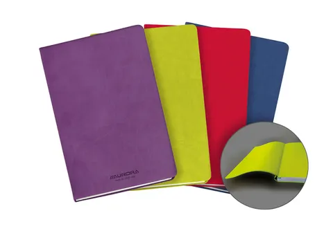 Notitieboek Aurora Capri A5 192blz lijn 80gr assorti