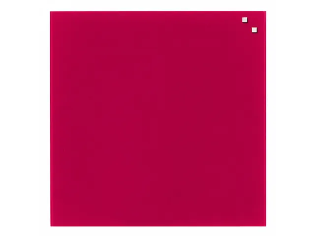 Glasmagneetbord Naga 45x45cm rood