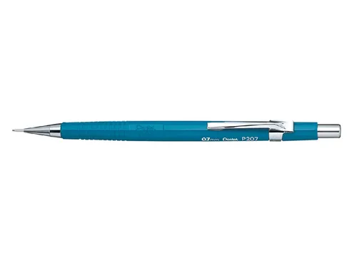 Vulpotlood pentel P207 0.7mm blauw