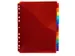 Tabbladen PP A4+ L-m ap + etiket 12 tabs