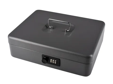 Geldkist Pavo met cijferslot 300x240x90mm donkergrijs