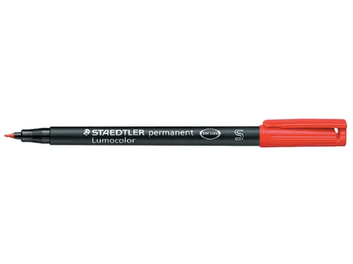 Viltstift Staedtler OHP Lumocolor 313 Rood Super fijn 0.4mm