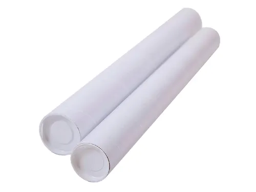 Verzendkoker CleverPack A2 450x50x1.5 met doppen wit pak à 20 stuks