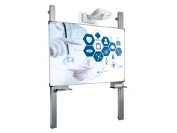 Projectiebord 120x214cm 16:9 Kolom mat wit Extraflat