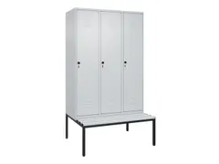 locker voor scheiding van kleding,HxBxD 2120x1200x815mm,3vak