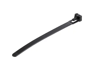 12cm Herbruikbare Kabelbinders zwart nylon 100 stuks - 1