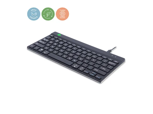 Toetsenbord R-Go Ergonomisch Compact Break QWERTY (US) Zwart