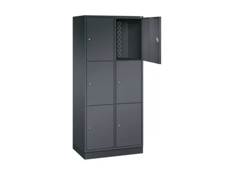grootvolume-lockersysteem,HxBxD 1950x820x500mm,2x3vakken,cil.-slot