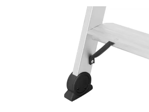 trapladder,beide zijden,2x6treden,Stand H 0,88m,balk L 1,53m,aluminium