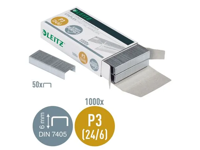 Nieten Leitz 5570 P3 24/6 verzinkt 1000 stuks