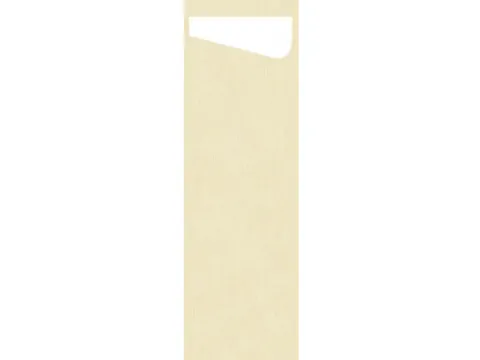 Bestekpochette Slim Sachetto 7x23cm Cream 4x60 stuks