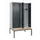 locker met bank,voor scheiding van kleding,HxBxD 2120x1200x815mm,4vak