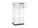 armoire multicases grand volume,HxlxP 1950x820x600mm,2x4compartiments