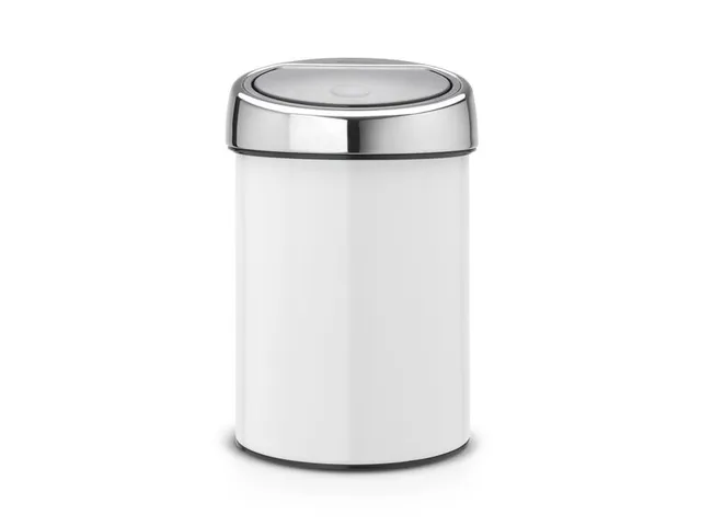 Wandafvalemmertje Touch Bin 3 Liter Wit