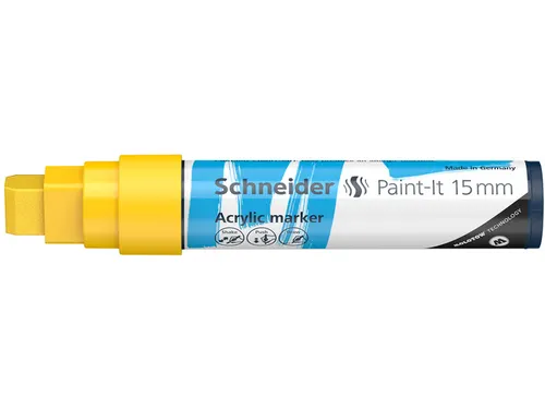 Acrylmarker Schneider Paint-It 330 15mm geel