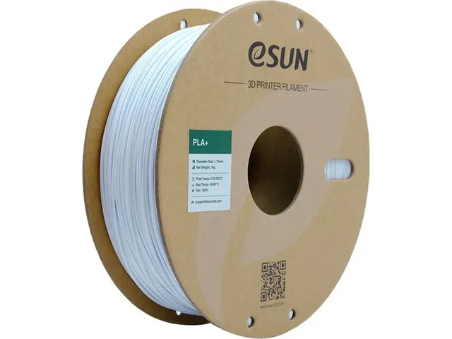 eSUN PLA+ 3D printer Filament 1,75mm Koel Wit 1kg