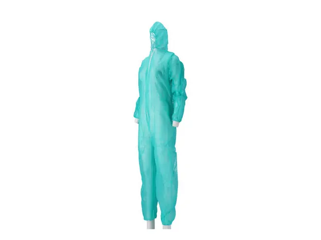 Combinaison fermeture éclair PP non tissé XXXL regular vert 50pcs