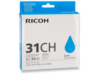 Ricoh 405702 Type GC31CH cartridge cyaan HC Gel - 1