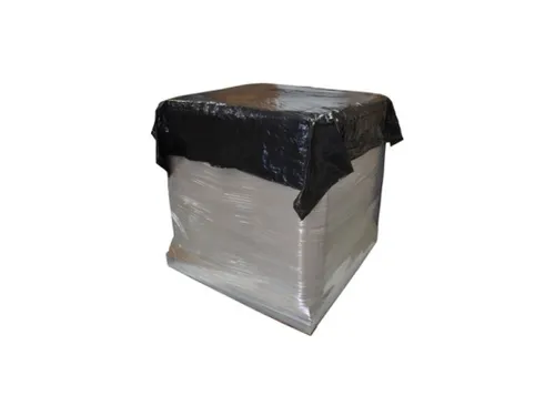 LDPE pallet afdekfolie 30µm zwart 1400x180 mm Rol 250 Stuks