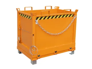 klapbodemcontainer,HxLxB 1145x840x1245mm,0,75m³,hijsogen,vorksloffen - 2