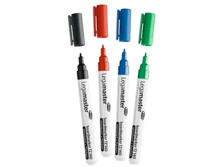Viltstift Legamaster TZ 140 whiteboard rond 1mm assorti blister à 4 s - 1