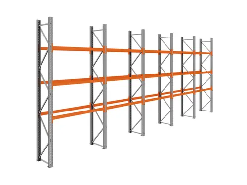 palletstelling,basis+4xaanbouw,HxBxD 3990x9725x750mm,vakl. 3000kg