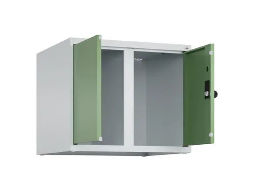 opzetkast,v. locker,2vak.,vak B 300mm,HxBxD 500x600x500mm,vleugeldeur