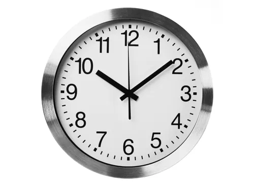 Aluminium Wandklok Ø 30cm cijferaanduiding DCF