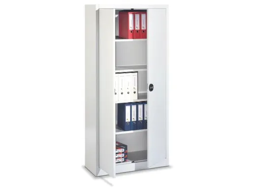 universele kast,HxBxD 1950x940x400mm,4xStalen bodem,cil.-slot,sokkel