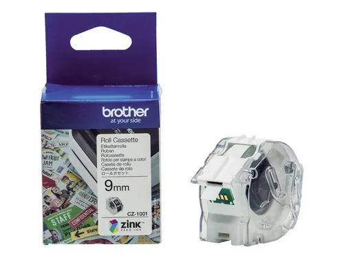 Labeletiket Brother CZ-1001 9mmX5m kleur opdruk