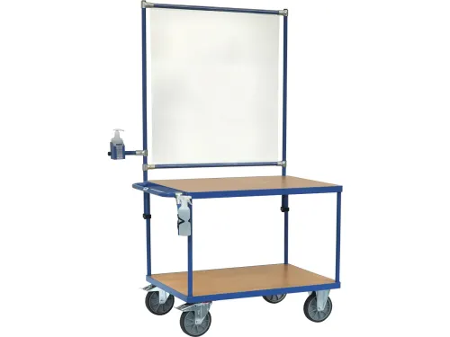Tafelwagen 2402 200kg 1000x700mm infectie bescherming RAL5007