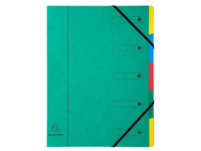 Sorteermap Harmonika 5 vak ass