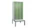 locker voor scheiding van kleding,HxBxD 2120x900x815mm,3vak